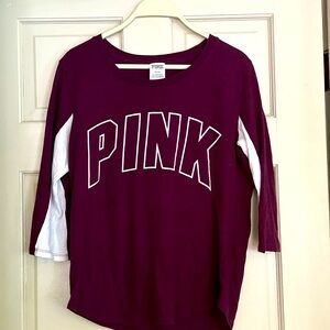 PINK long sleeve t-shirt -size M